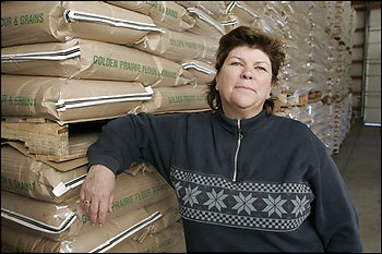Jean Hediger in her warehouse - Nunn, Colorado